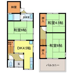 松ヶ丘東町テラスハウスの物件間取画像